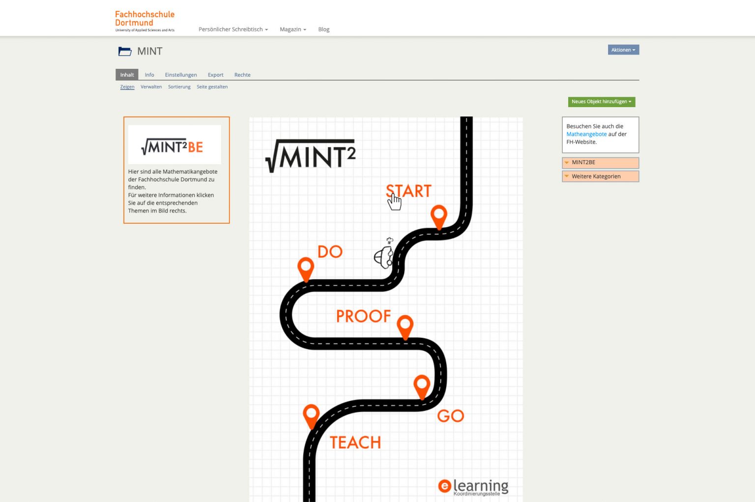 MINT²BE Mathe im Studium meistern ILIAS Kompetenzzentrum