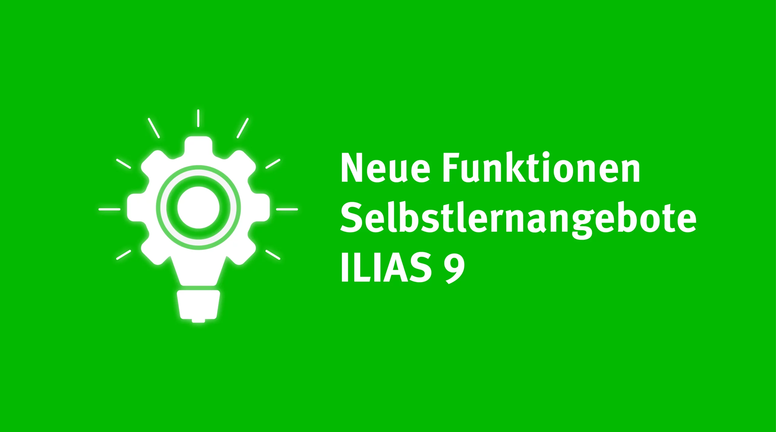 ILIAS 9 incoming: Neue Funktionen Selbstlernangebote